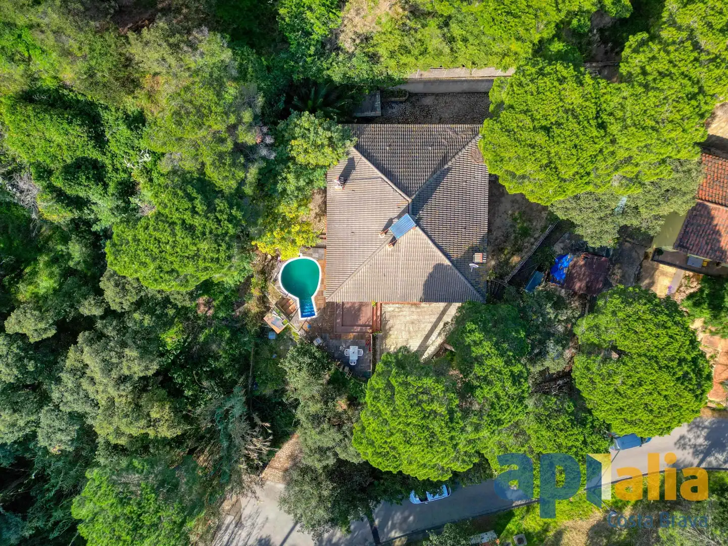 Außenansicht von Haus oder Chalet zum Verkauf in Sant Feliu de Guíxols mit Privatgarten, Terrasse und Schwimmbad