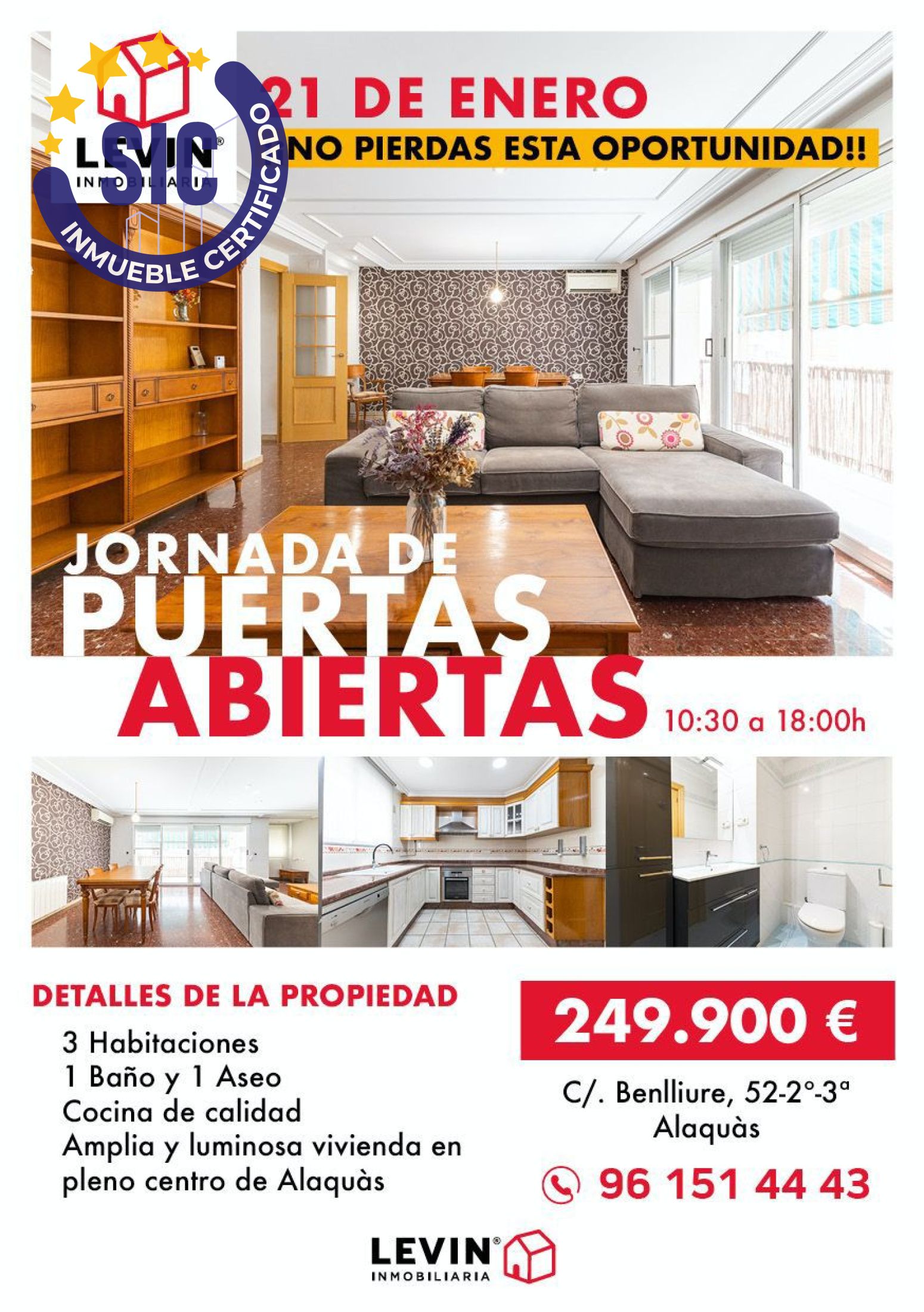 Flat for sale in Alaquàs - Calle LOS BENLLIURES