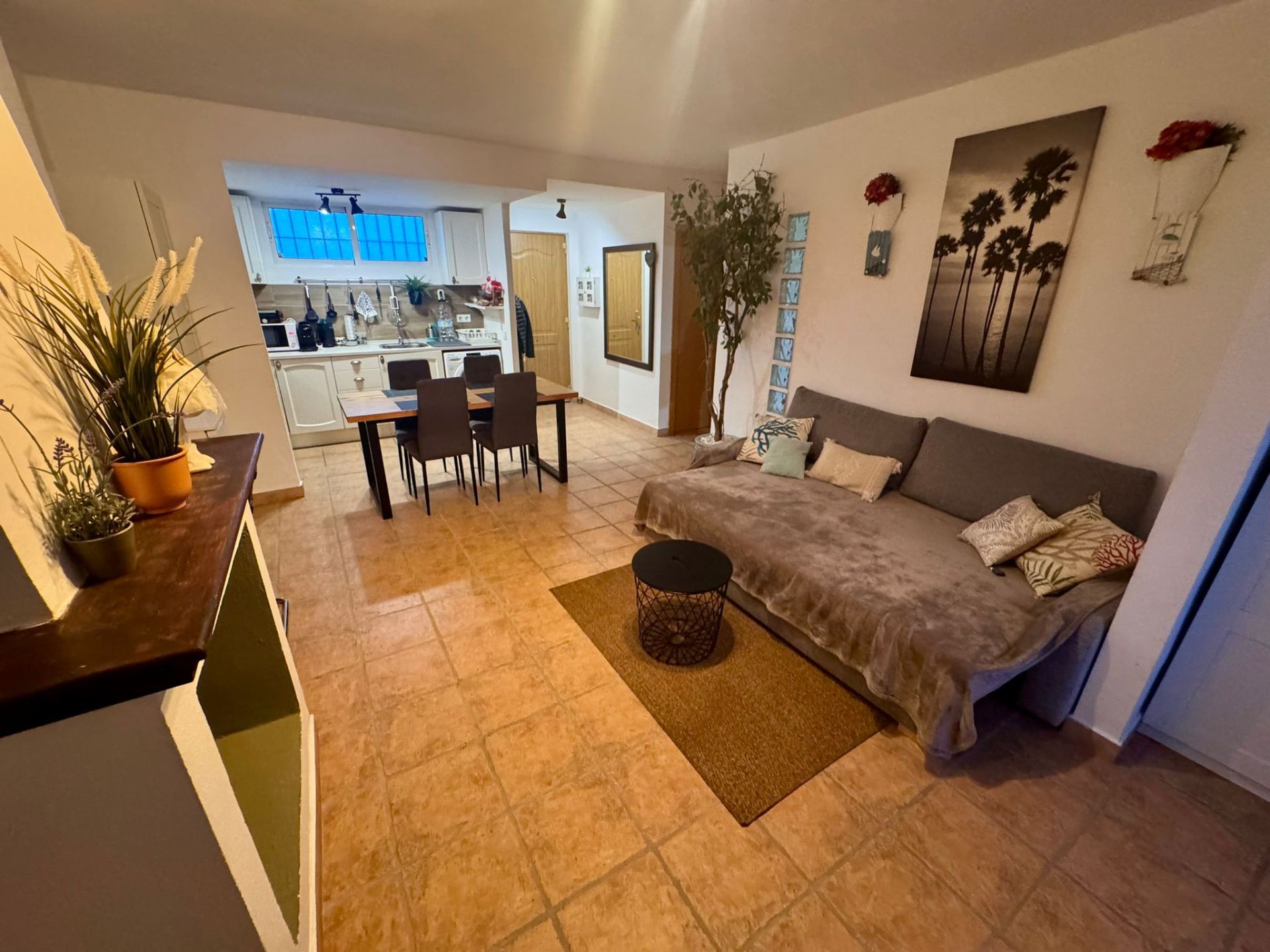Living room of Flat for sale in La Pobla de Farnals  with Air Conditioner, Heating and Furnished