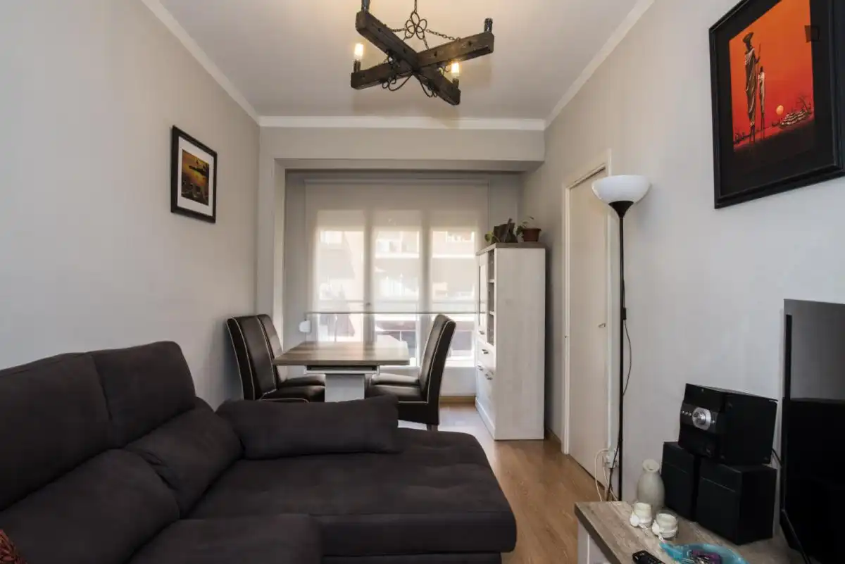 Sala de estar de Apartamento para compartir en Barcelona con Amueblado, Horno y Lavadora