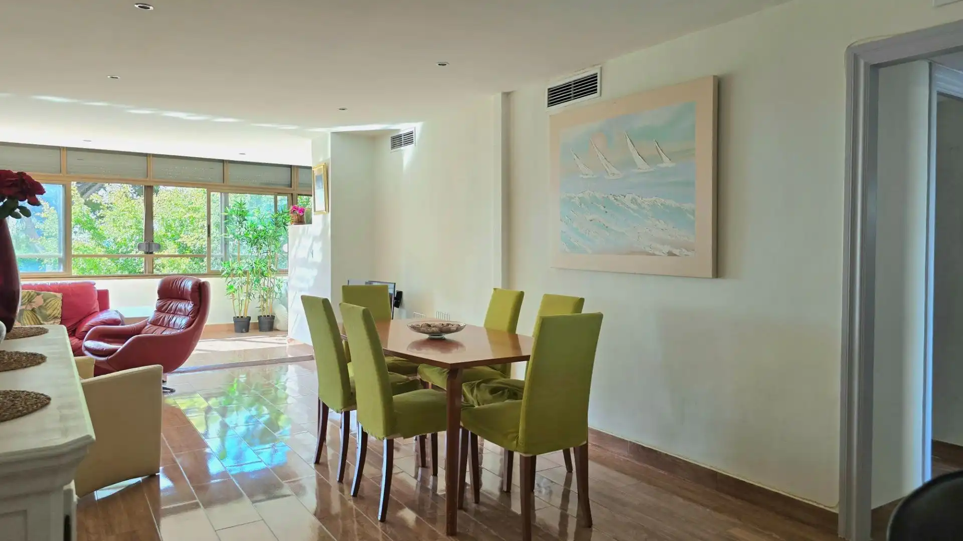 Esszimmer von Wohnungen zum Verkauf in Torremolinos mit Privatgarten, Möbliert und Gemeinschaftspool