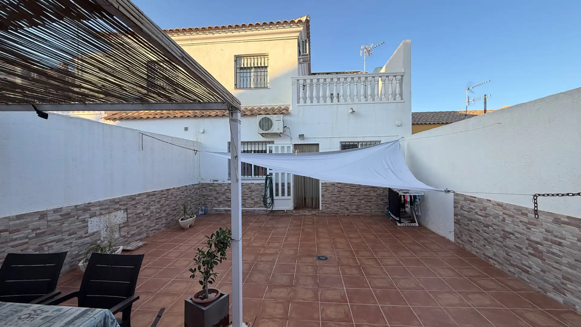 Terrassa de Casa adosada en venda en Lorca amb Aire condicionat, Calefacció i Jardí privat