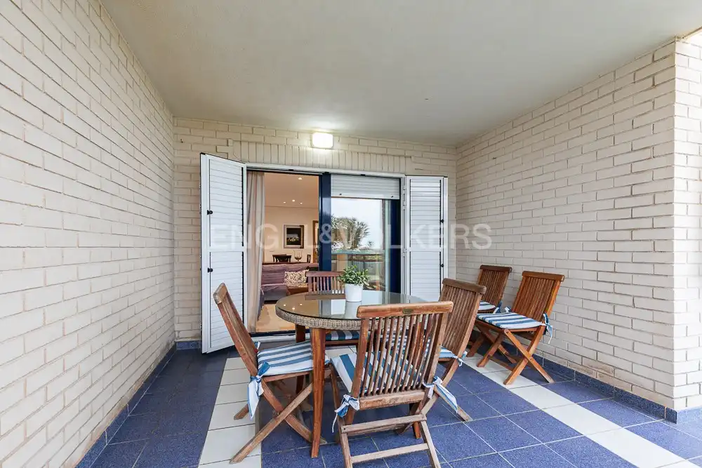 Terraza de Apartamento en venta en Xeraco con Aire acondicionado, Calefacción y Jardín privado