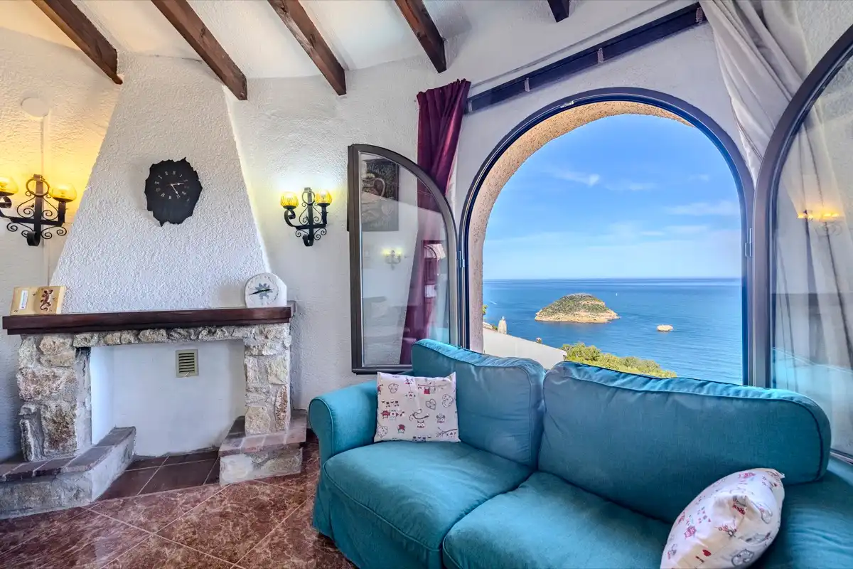 Living room of Houses for sale in Jávea / Xàbia  with Air Conditioner, Heating and Private garden
