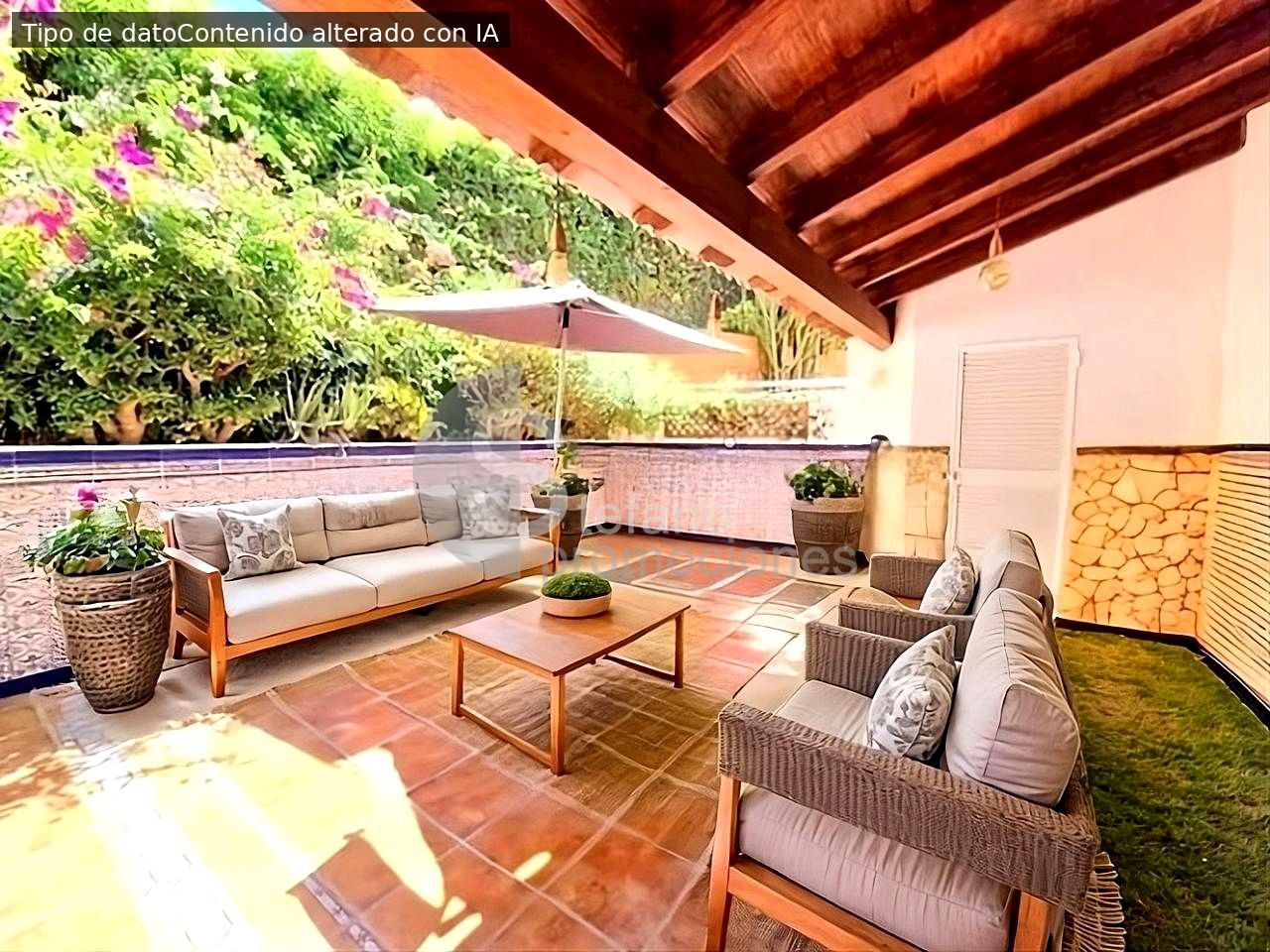 Terrace of Single-family semi-detached for sale in Málaga Capital  with Air Conditioner, Heating and Private garden