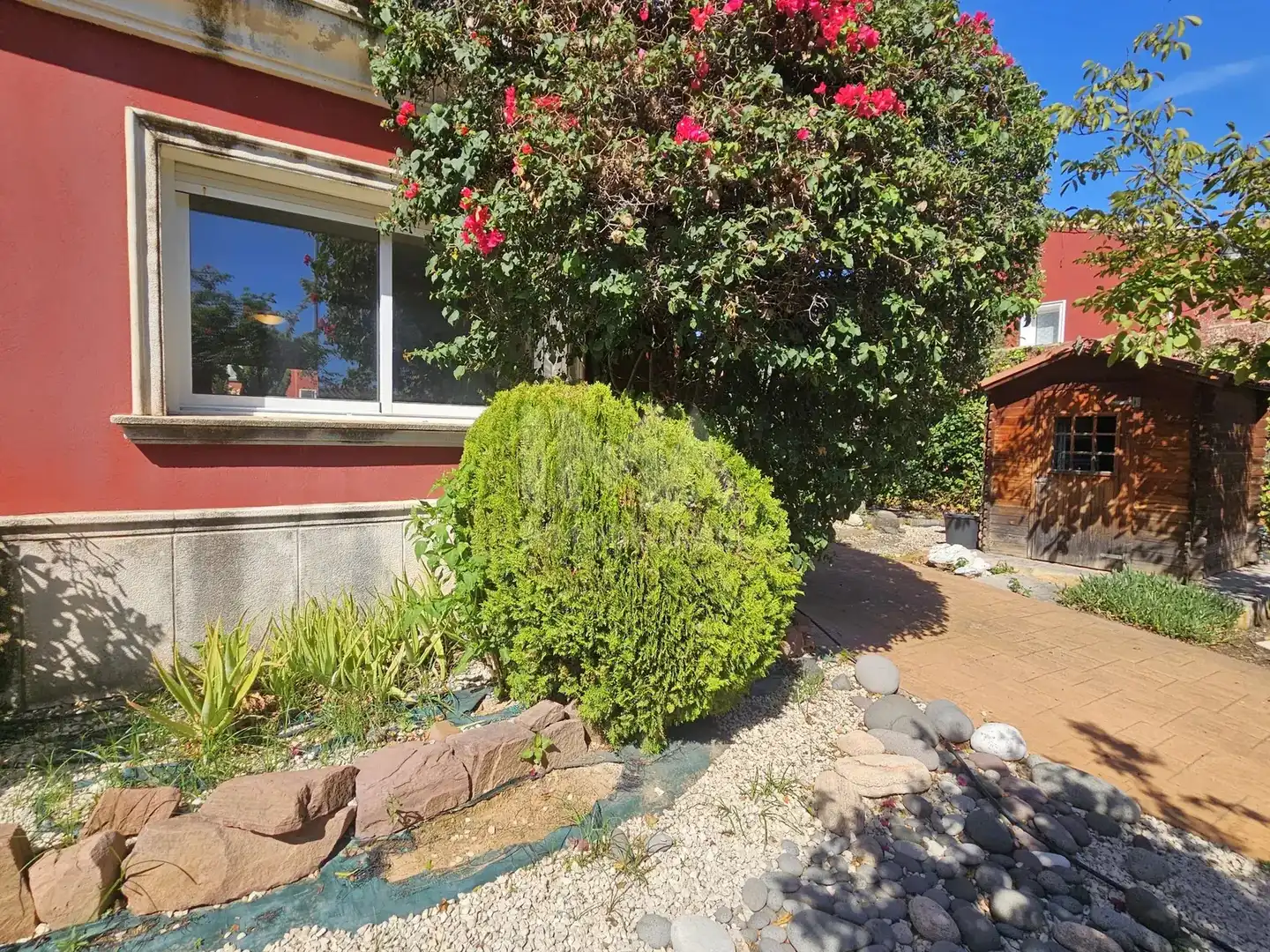 Jardín de Casa adosada en venta en Montealegre 