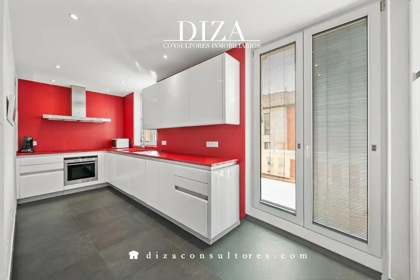Küche von Wohnung zur Miete in Madrid mit Klimaanlage, Heizung und Balkon