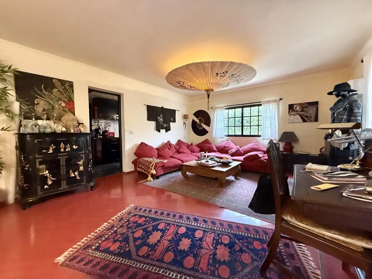 Sala d'estar de Casa o xalet en venda en Mogán amb Aire condicionat, Jardí privat i Terrassa