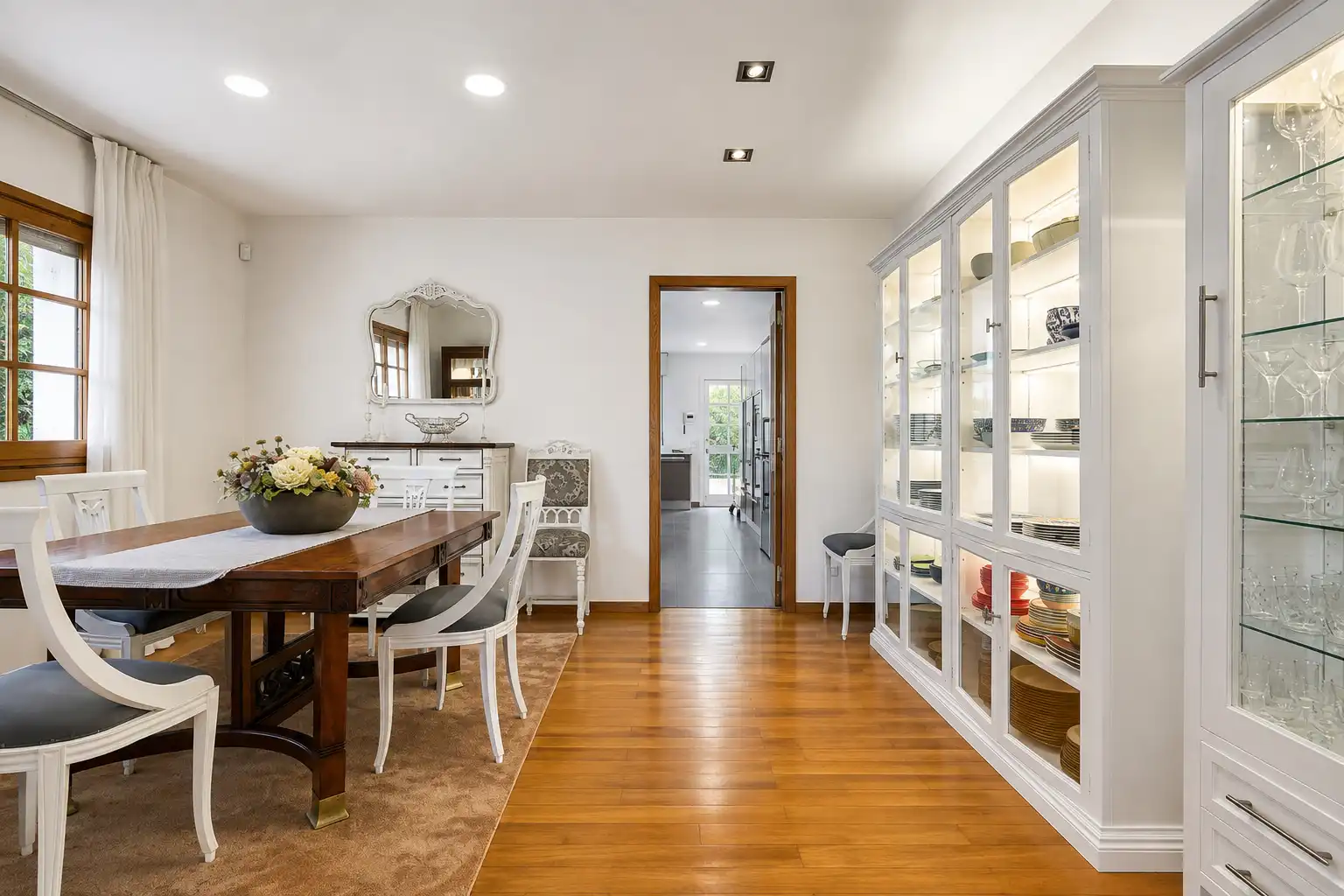 Comedor de Casa o chalet de alquiler en Sant Andreu de Llavaneres con Aire acondicionado, Calefacción y Jardín privado