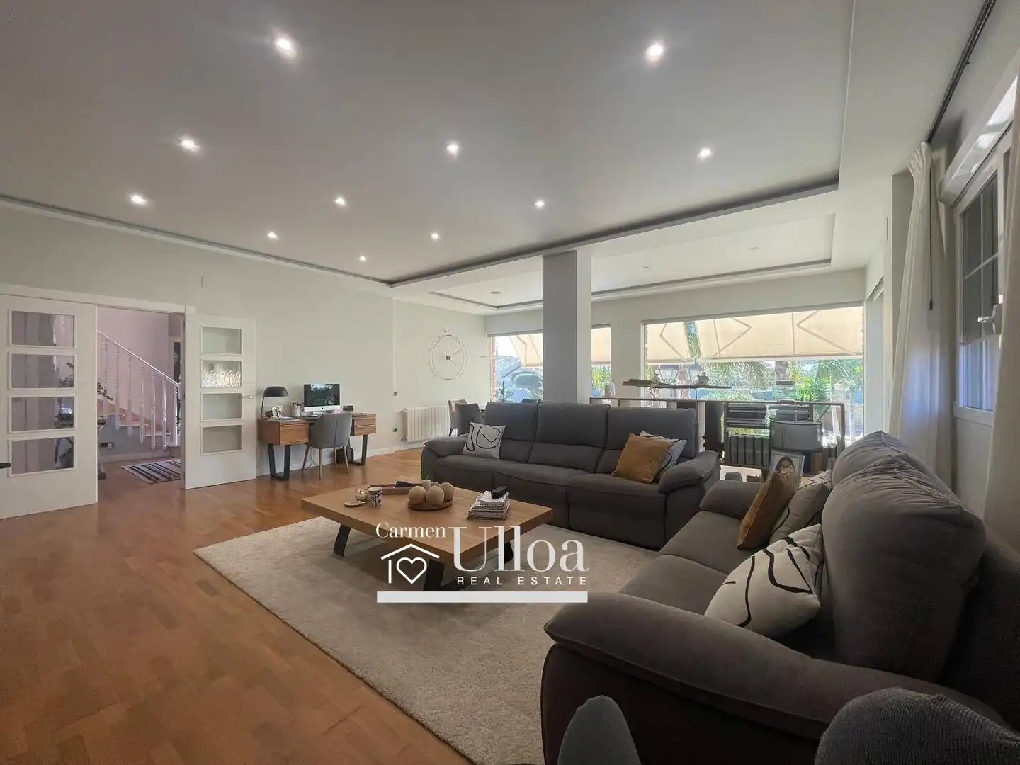 Living room of Houses for sale in San Vicente del Raspeig / Sant Vicent del Raspeig  with Air Conditioner, Heating and Private garden
