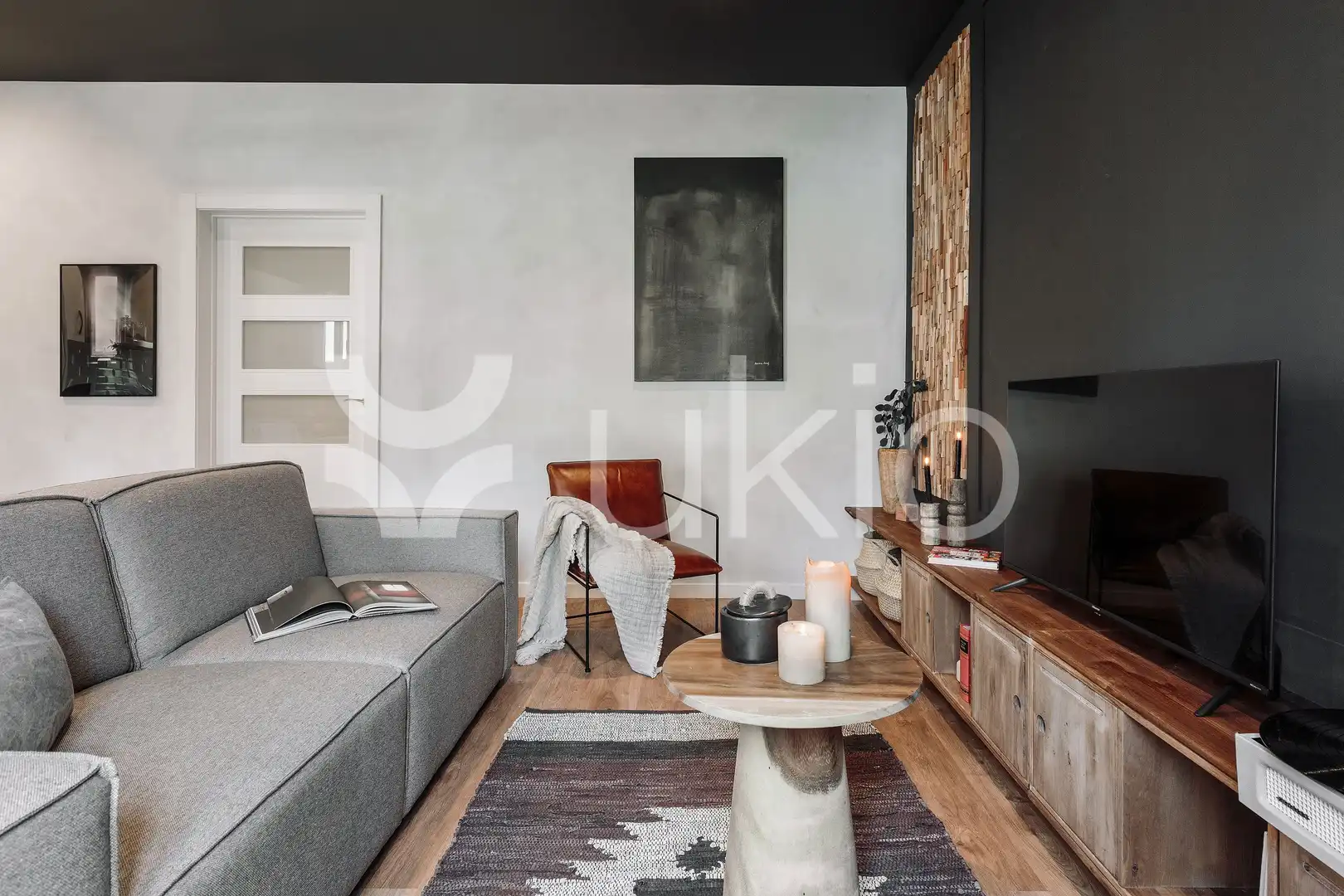 Living room of Apartments for rent in Barcelona  with Air Conditioner, Heating and Furnished