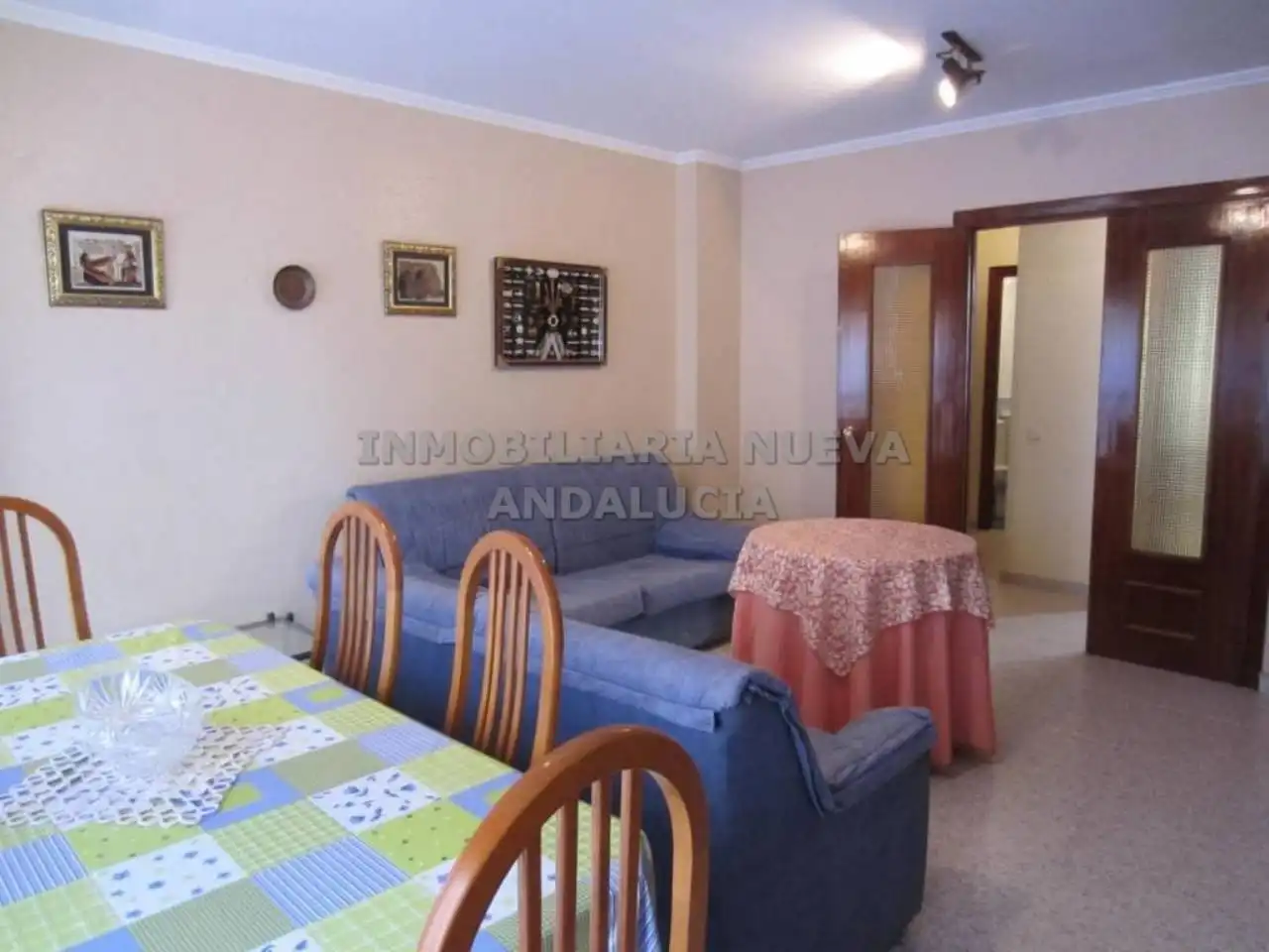 Sala d'estar de Pis de lloguer en Almería amb Aire condicionat i Moblat