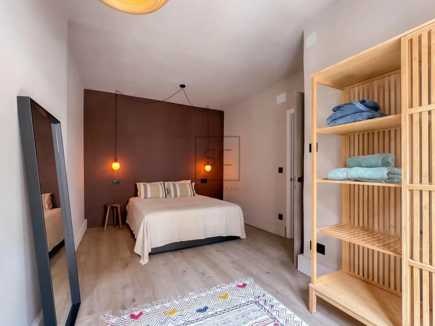 Schlafzimmer von Wohnungen zum Verkauf in Pontedeume mit Heizung, Parkett und Möbliert