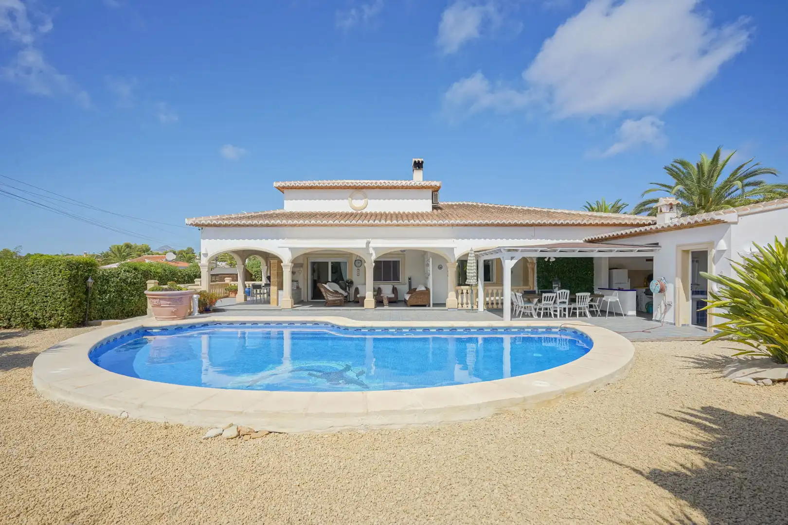 Exterior view of Houses for sale in Jávea / Xàbia  with Heating, Terrace and Swimming Pool