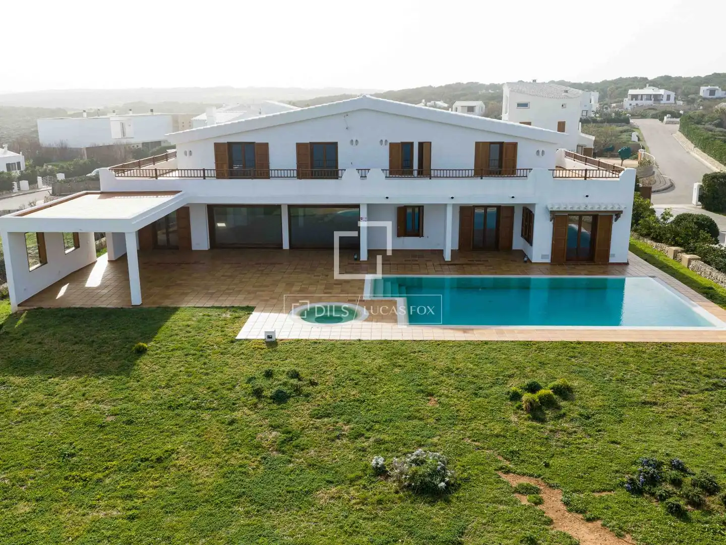 Außenansicht von Haus oder Chalet zum Verkauf in Ciutadella de Menorca mit Privatgarten, Terrasse und Schwimmbad