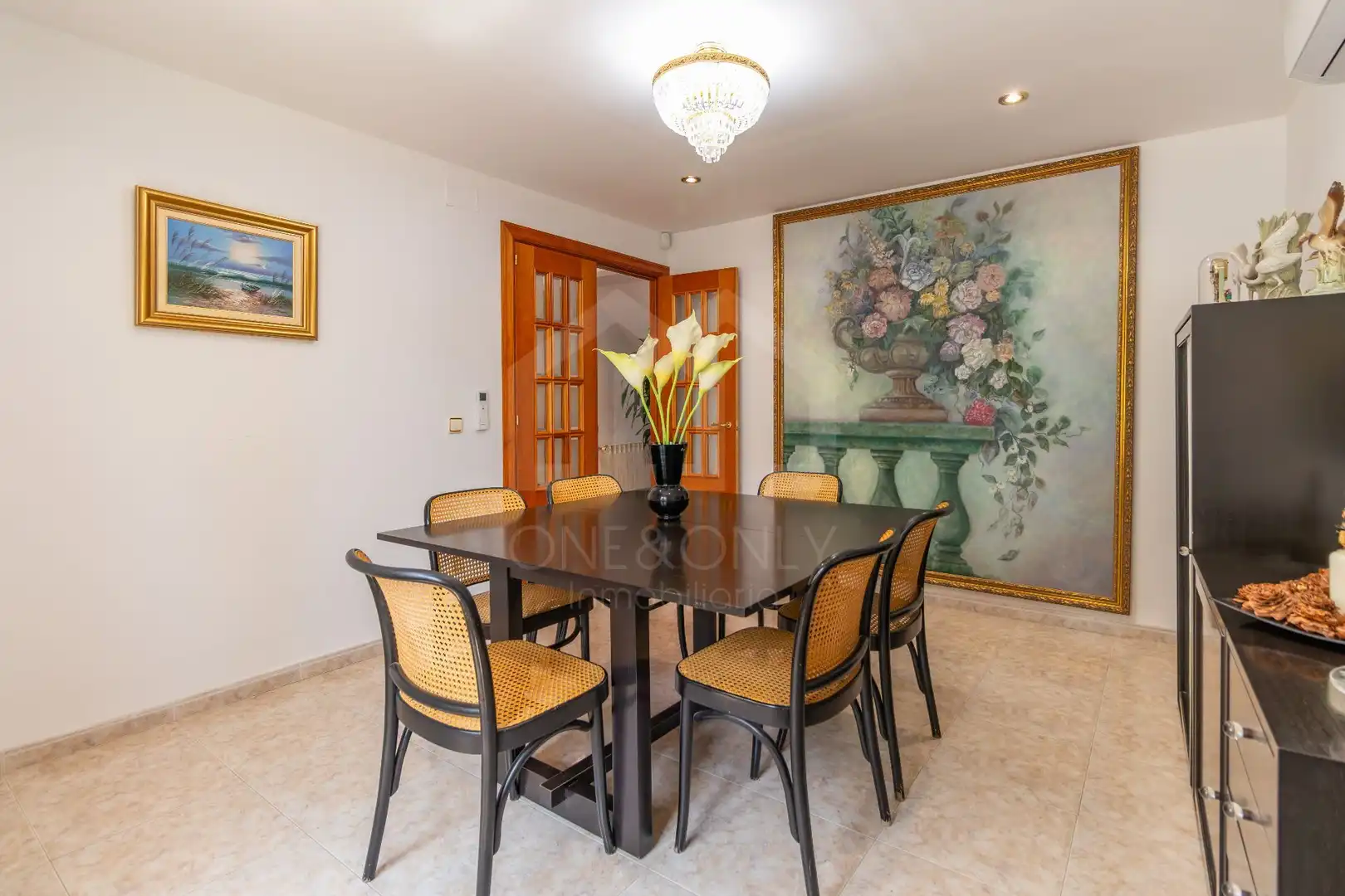 Dining room of Houses for sale in Riudoms  with Air Conditioner, Heating and Private garden