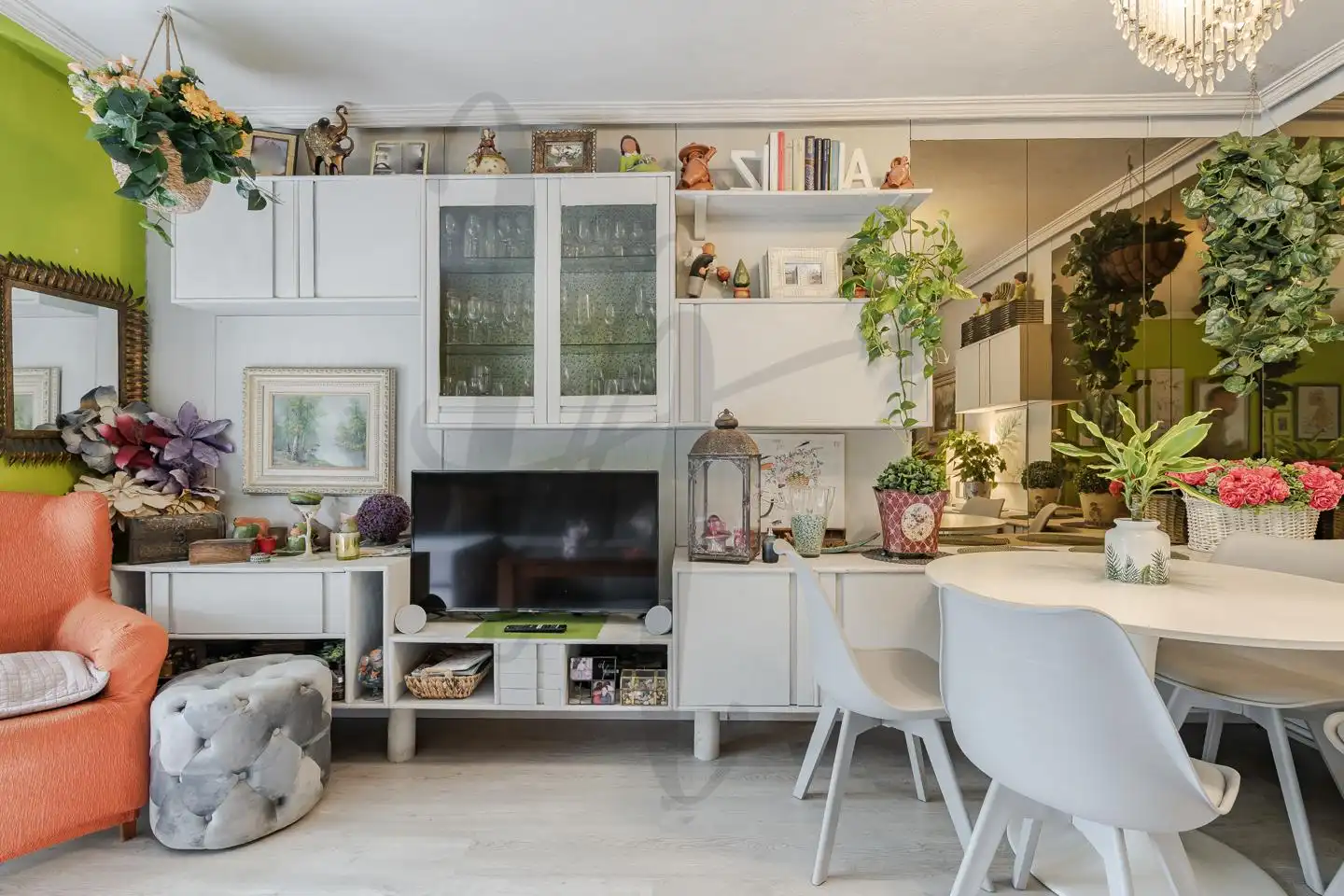 Living room of Flat for sale in San Sebastián de los Reyes  with Heating, Parquet flooring and Terrace