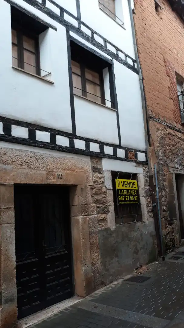 Vista exterior de Casa adosada en venta en Covarrubias con Jardín privado y Amueblado