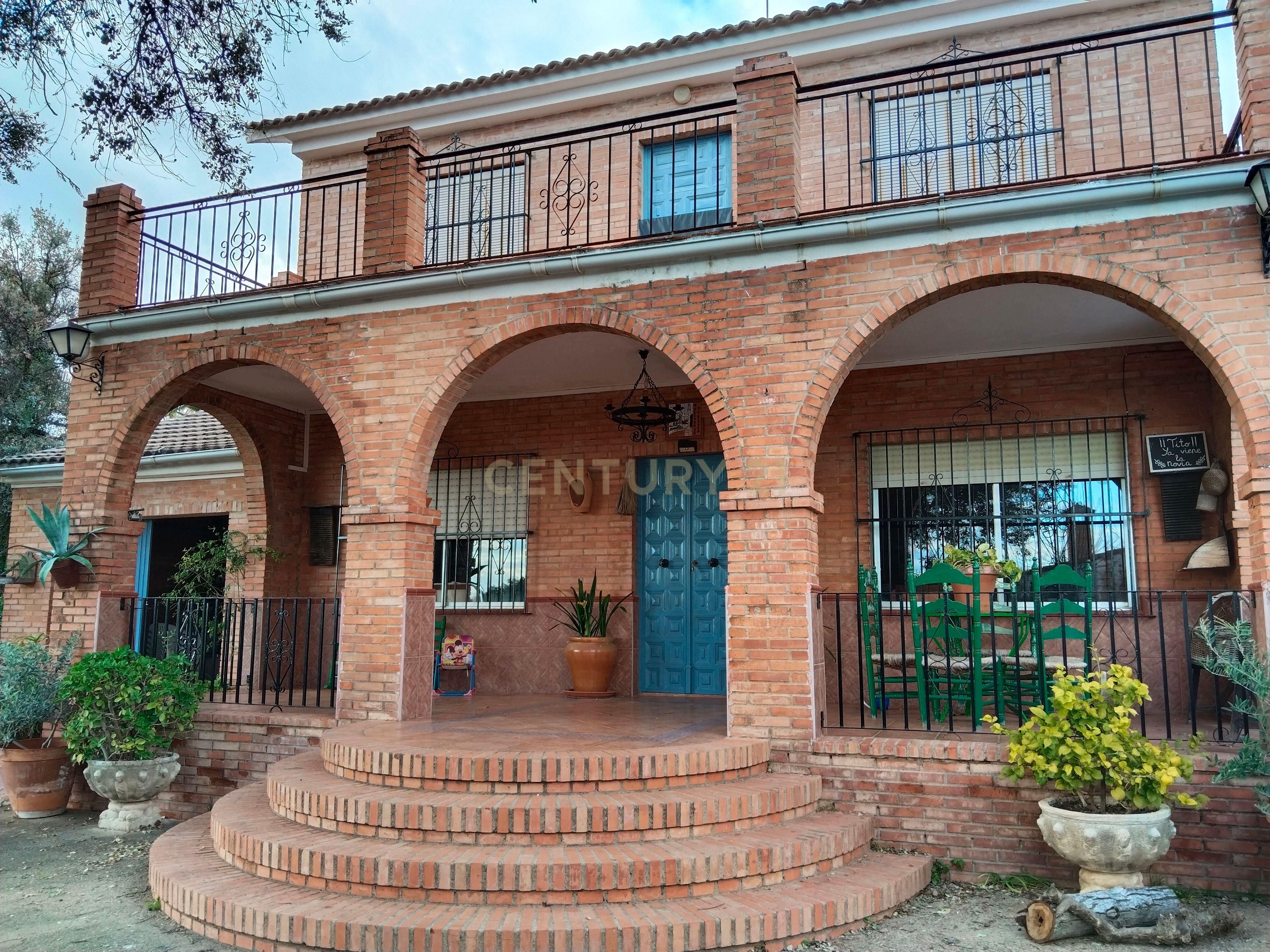 Exterior view of House or chalet for sale in Palma del Río  with Air Conditioner and Private garden