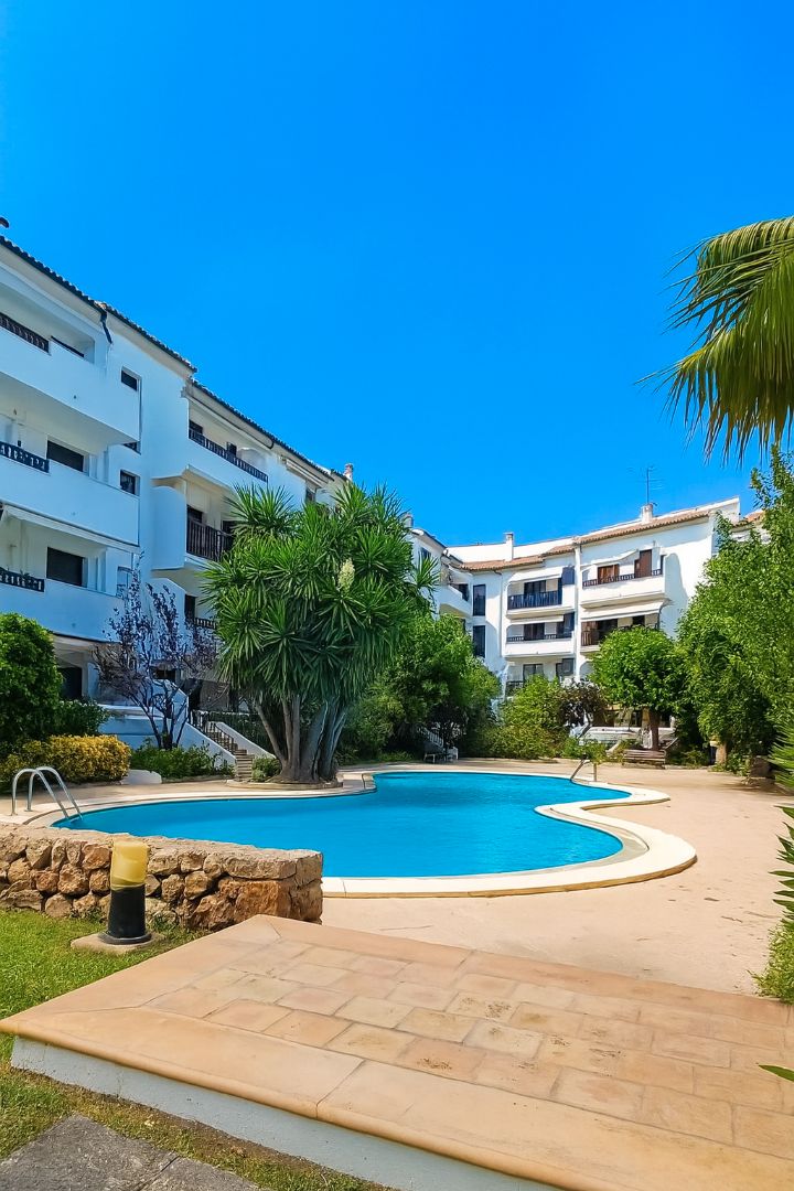 Vista exterior de Pis en venda en  Palma de Mallorca amb Aire condicionat, Terrassa i Piscina comunitària