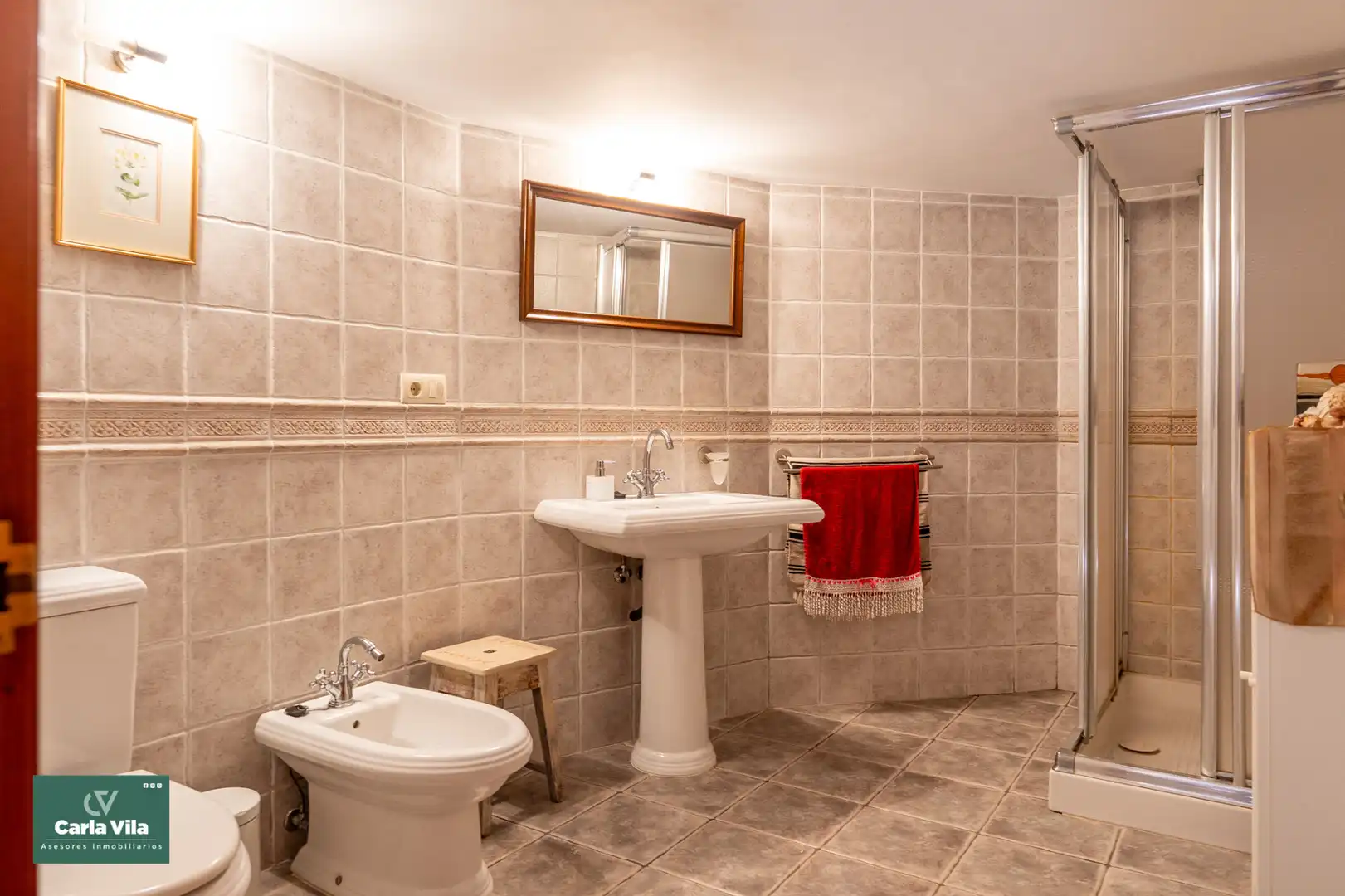 Bathroom of Country homes for sale in Guitiriz  with Heating, Private garden and Parquet flooring
