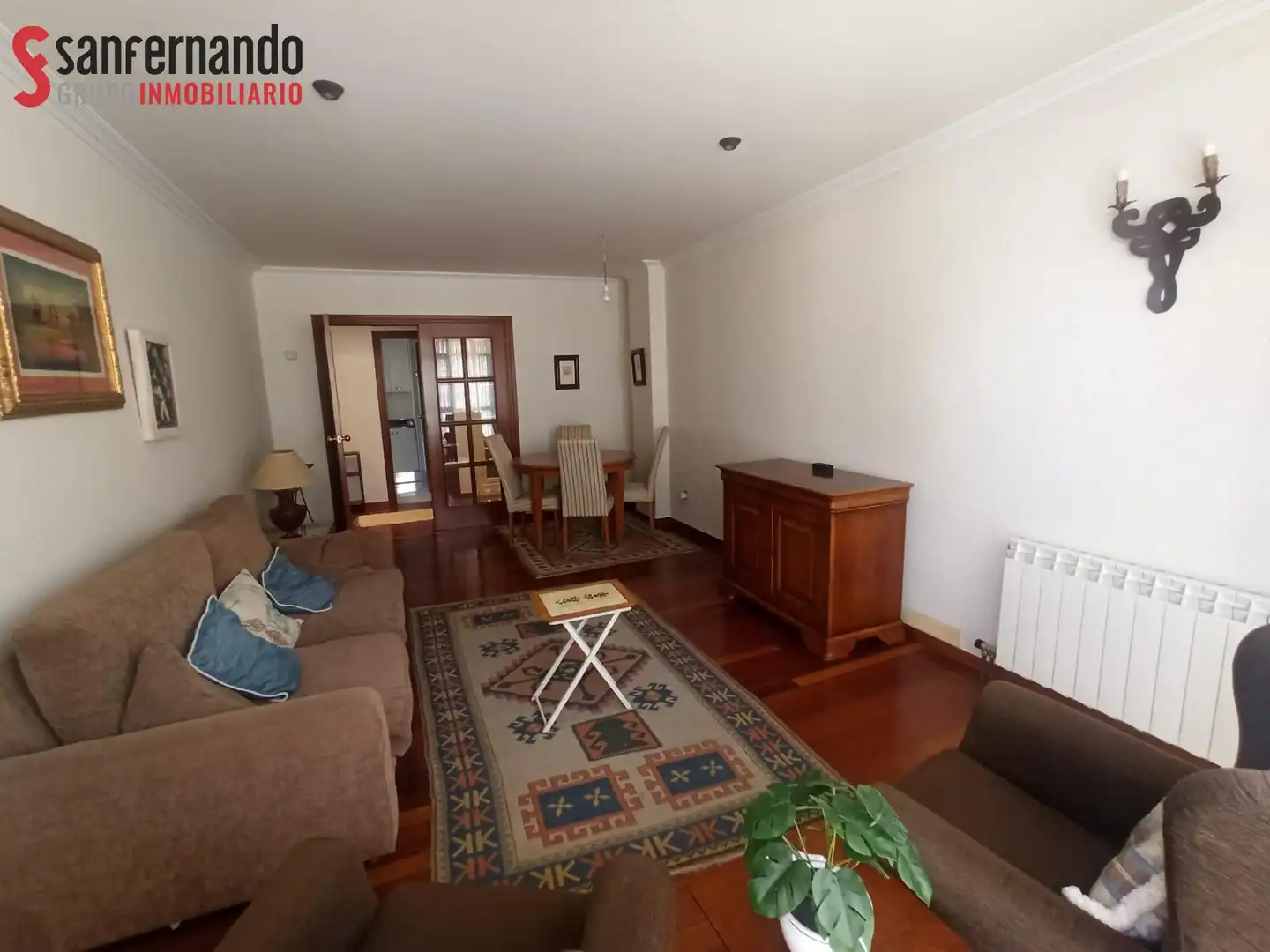 Living room of Flat for rent in Santander  with Heating, Parquet flooring and Furnished