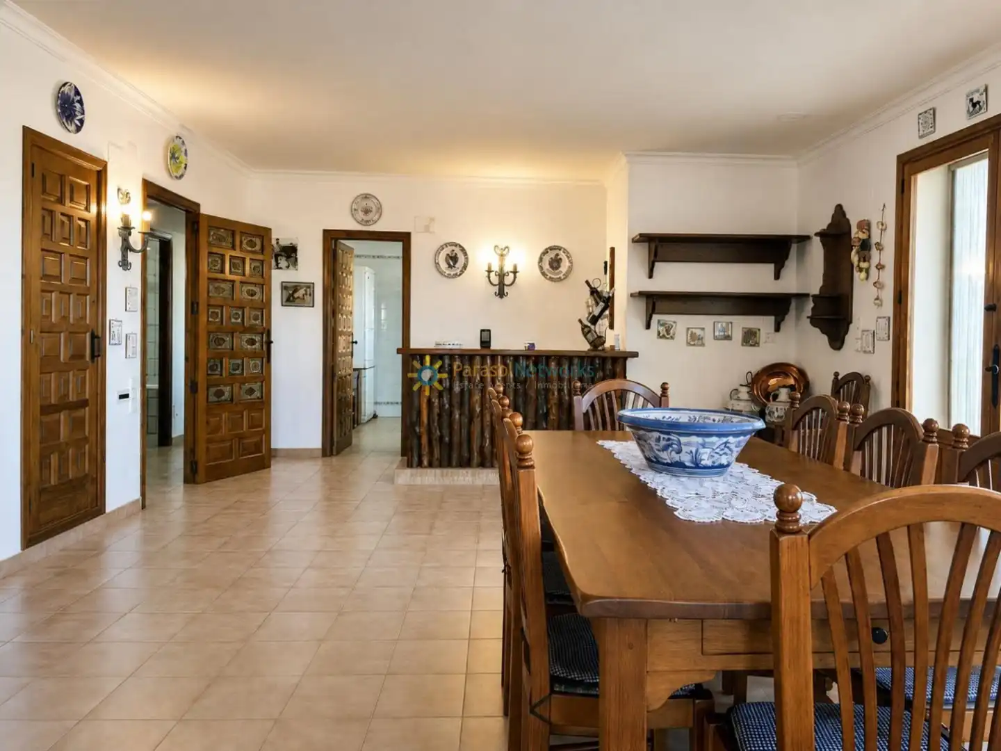 Menjador de Casa o xalet en venda en Ontinyent amb Calefacció, Jardí privat i Terrassa