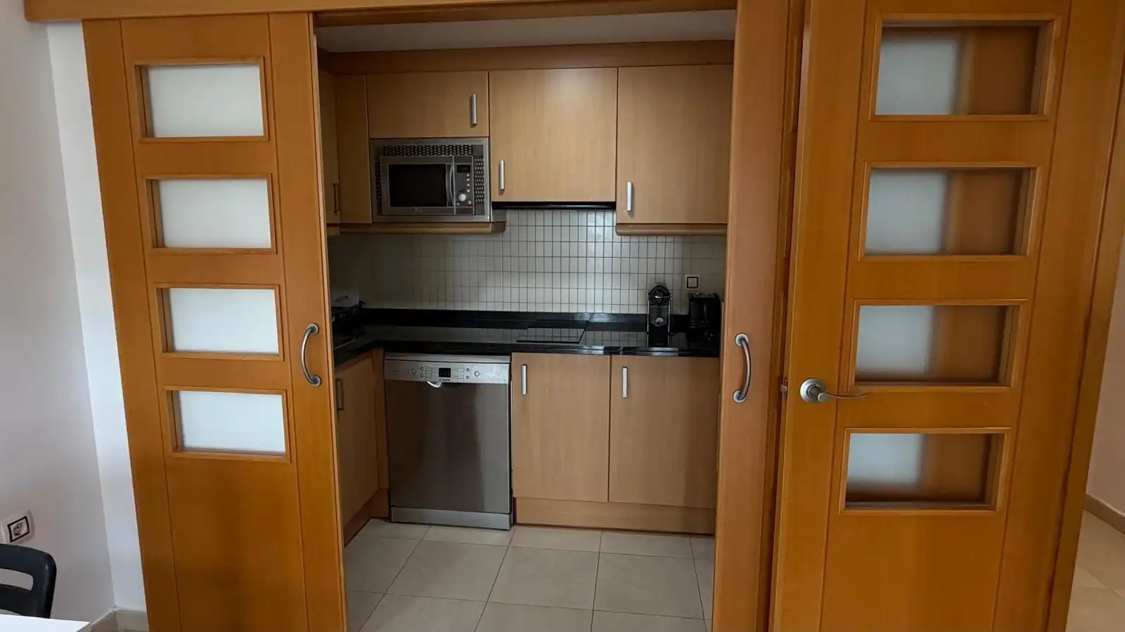 Kitchen of Apartments for rent in Benidorm  with Air Conditioner, Balcony and Community pool