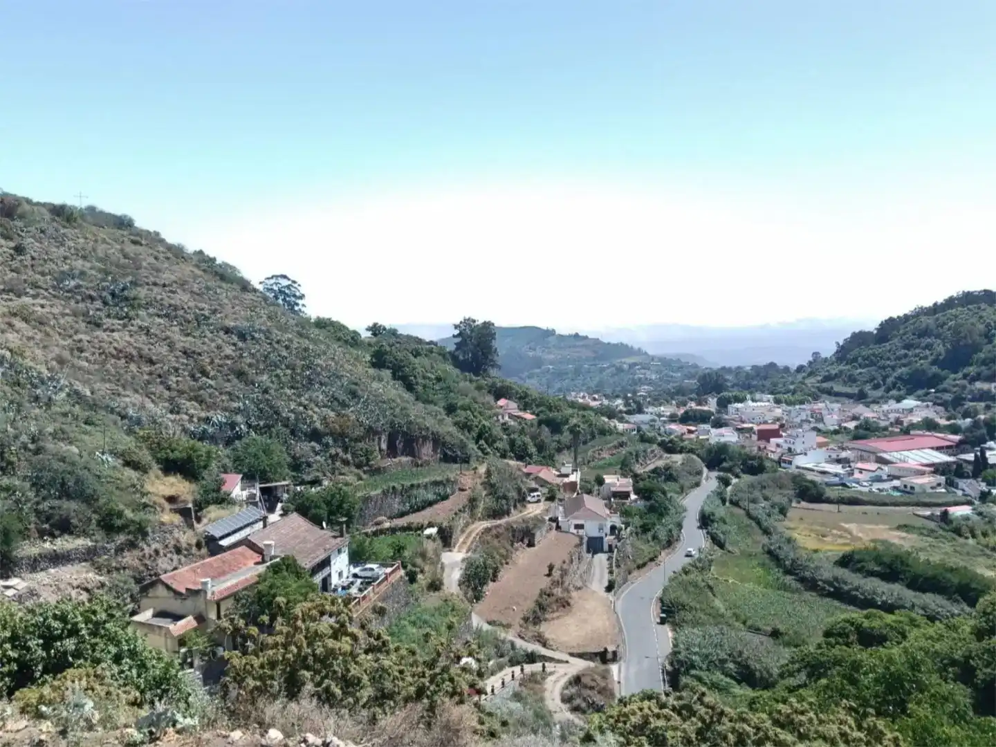 Vista exterior de Casa adosada en venta en Valleseco con Jardín privado y Balcón
