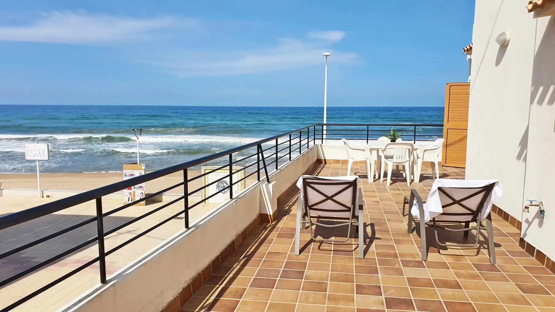 Terraza de Apartamento de alquiler en Miramar con Aire acondicionado, Terraza y Amueblado