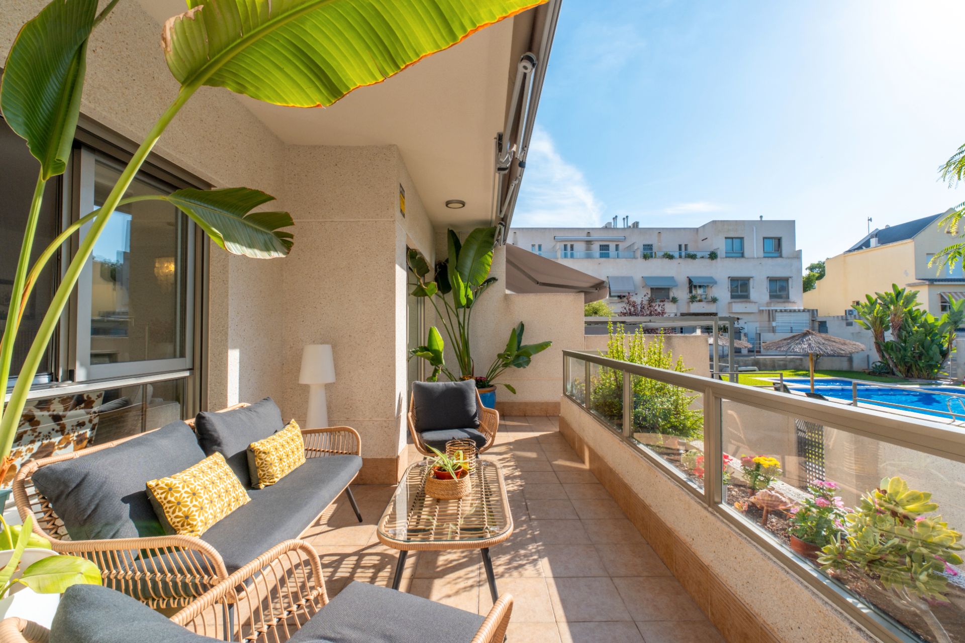 Terrace of Single-family semi-detached for sale in Alicante / Alacant  with Air Conditioner, Heating and Private garden