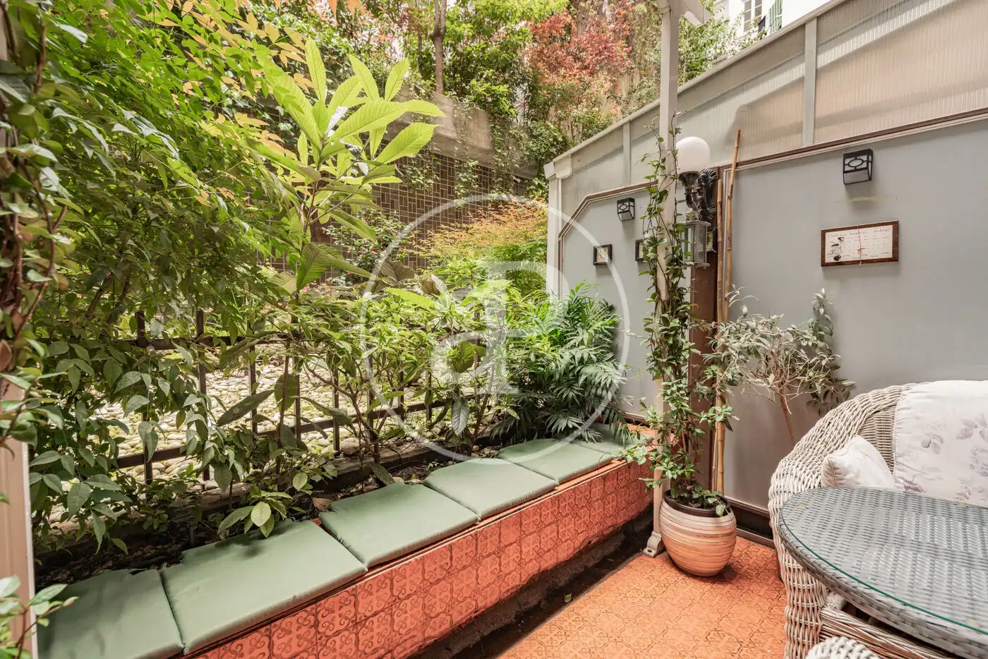 Terrasse von Maisonette zur Miete in Madrid mit Klimaanlage, Heizung und Privatgarten