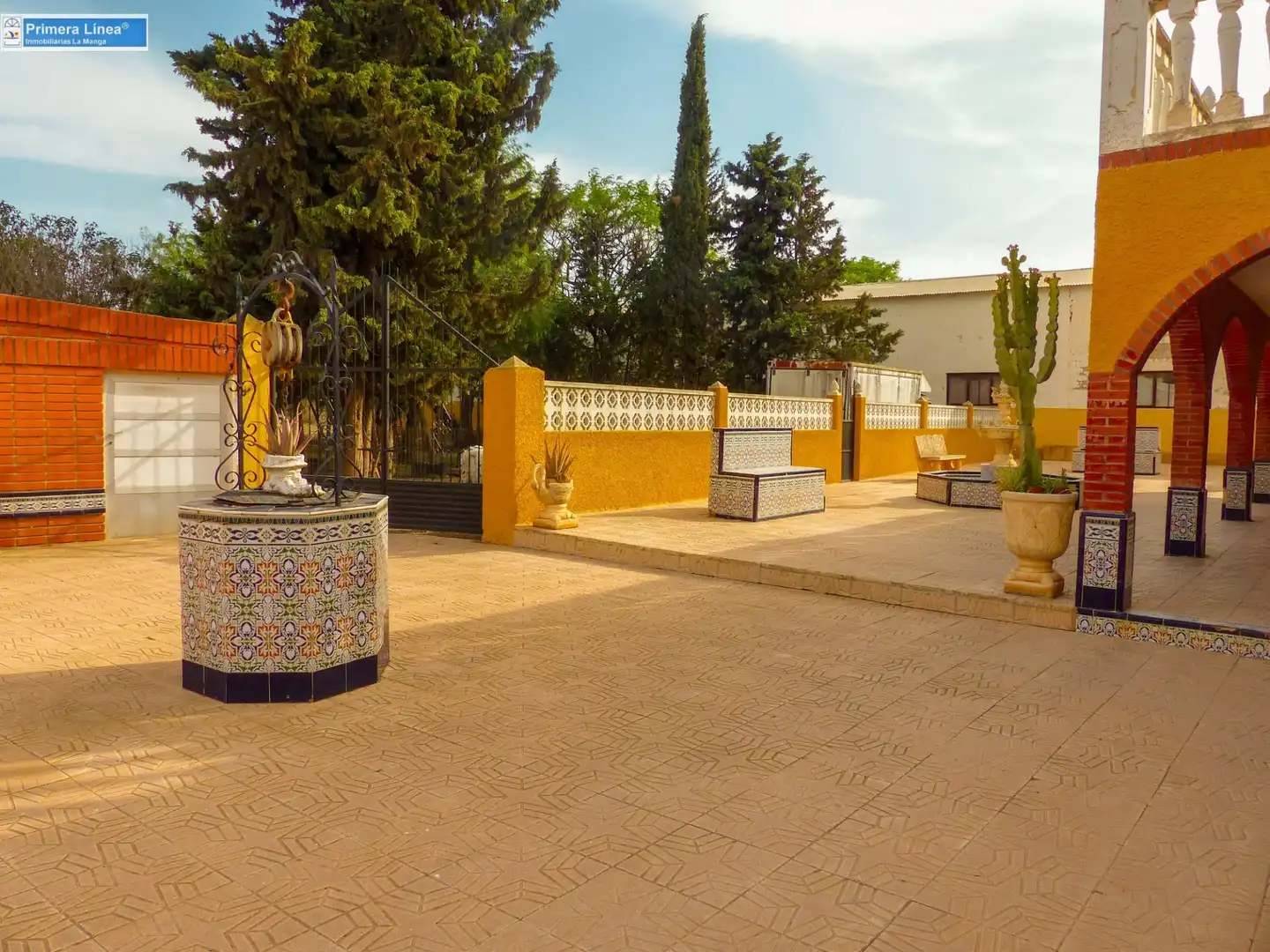 Terrassa de Finca rústica en venda en Fuente Álamo de Murcia amb Calefacció, Jardí privat i Terrassa