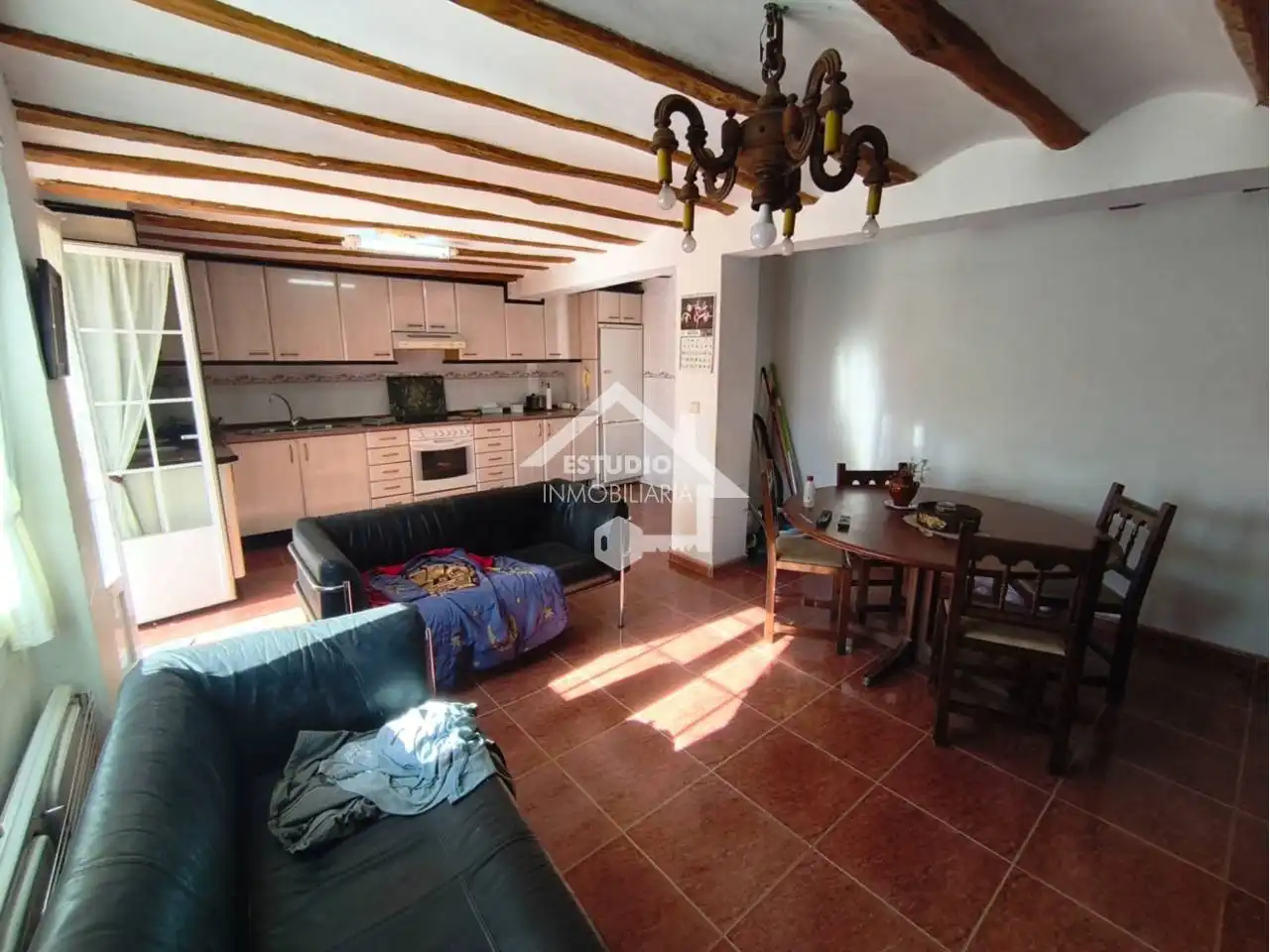 Sala de estar de Casa o chalet en venta en Torrecilla Sobre Alesanco con Jardín privado, Terraza y Amueblado