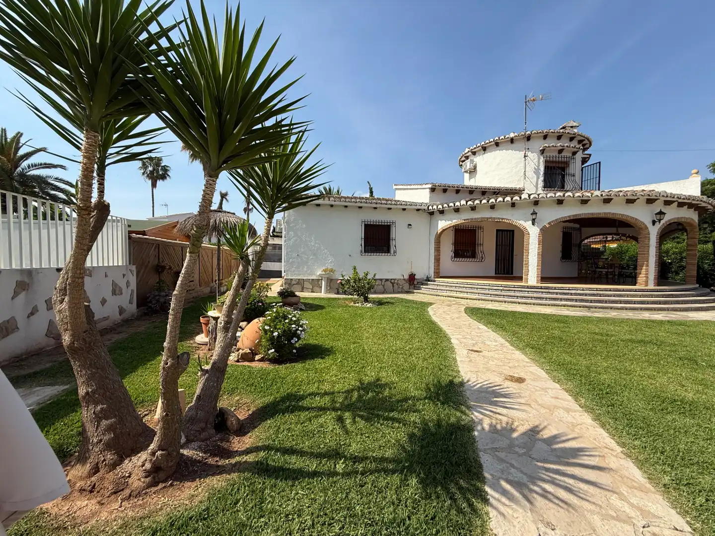 Garden of Houses for rent in Dénia  with Air Conditioner, Heating and Private garden