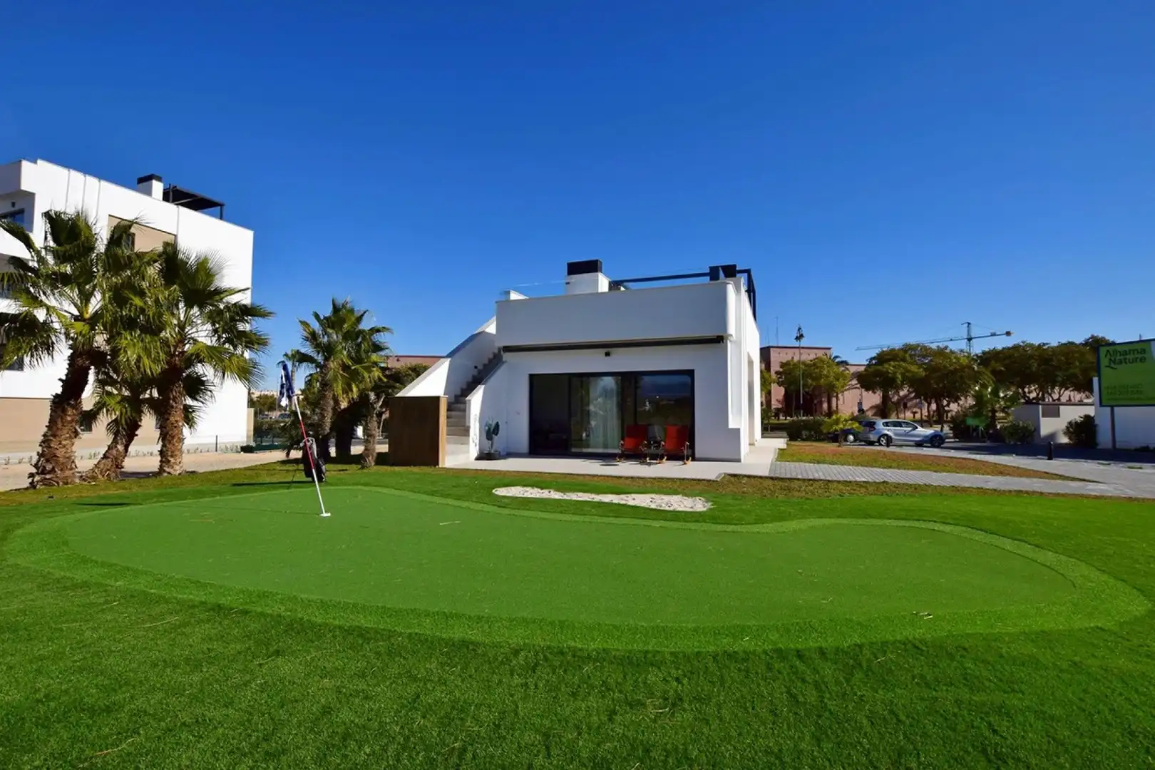 Vista exterior de Pis en venda en Alhama de Murcia amb Aire condicionat, Jardí privat i Terrassa