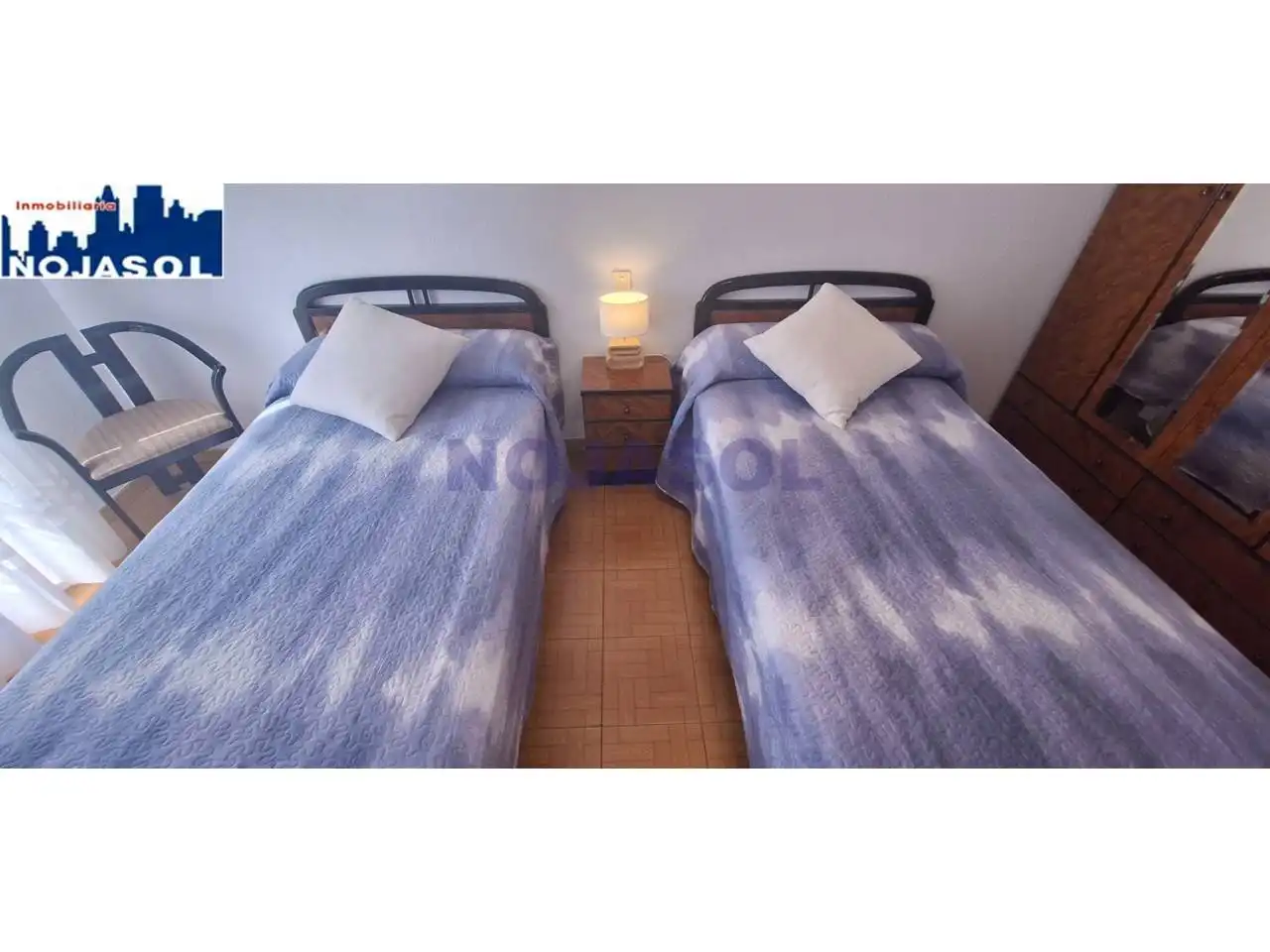 Bedroom of Flat for rent in Noja  with Heating, Terrace and Furnished