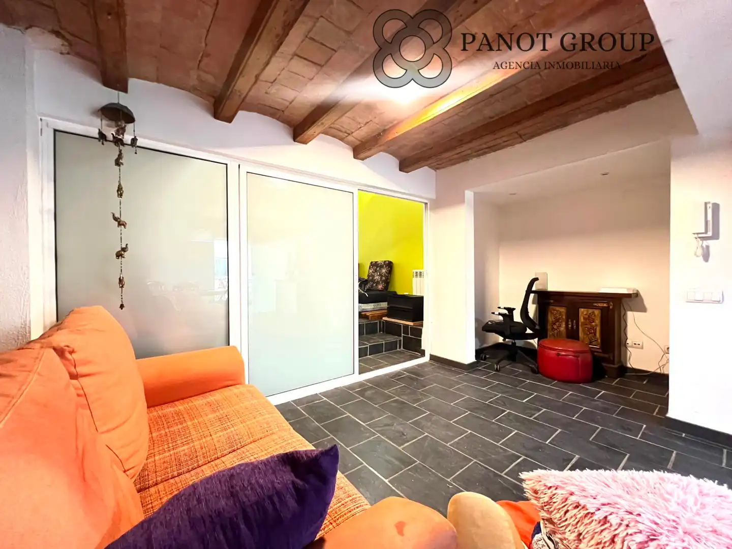 Sala de estar de Dúplex en venta en Barcelona con Aire acondicionado, Calefacción y Terraza