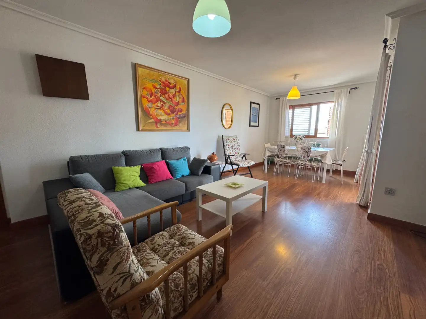 Sala de estar de Piso de alquiler en Santa Pola con Aire acondicionado, Calefacción y Terraza