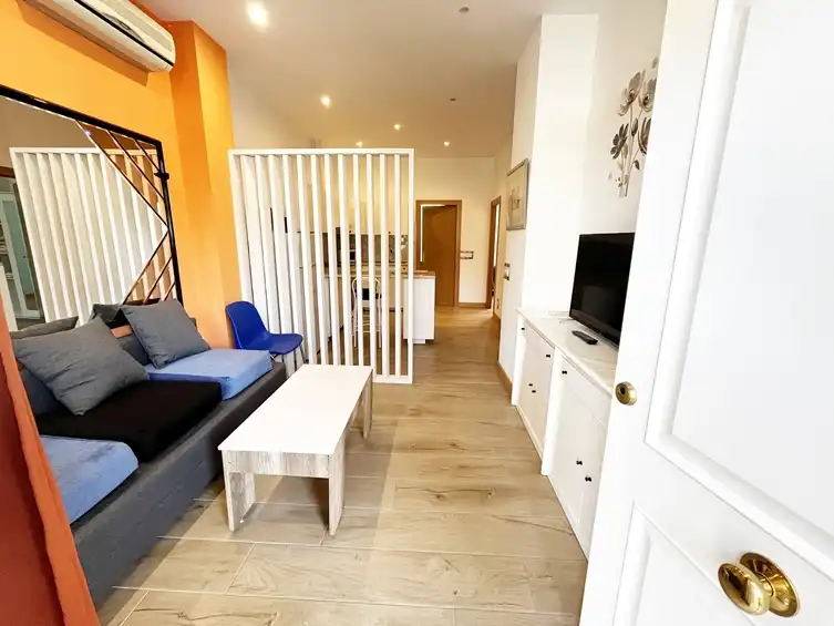 Sala de estar de Piso de alquiler en Madrid con Aire acondicionado, Calefacción y Parquet