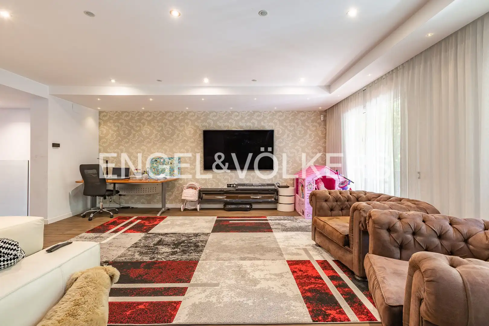Sala de estar de Piso en venta en Manresa con Aire acondicionado, Calefacción y Jardín privado