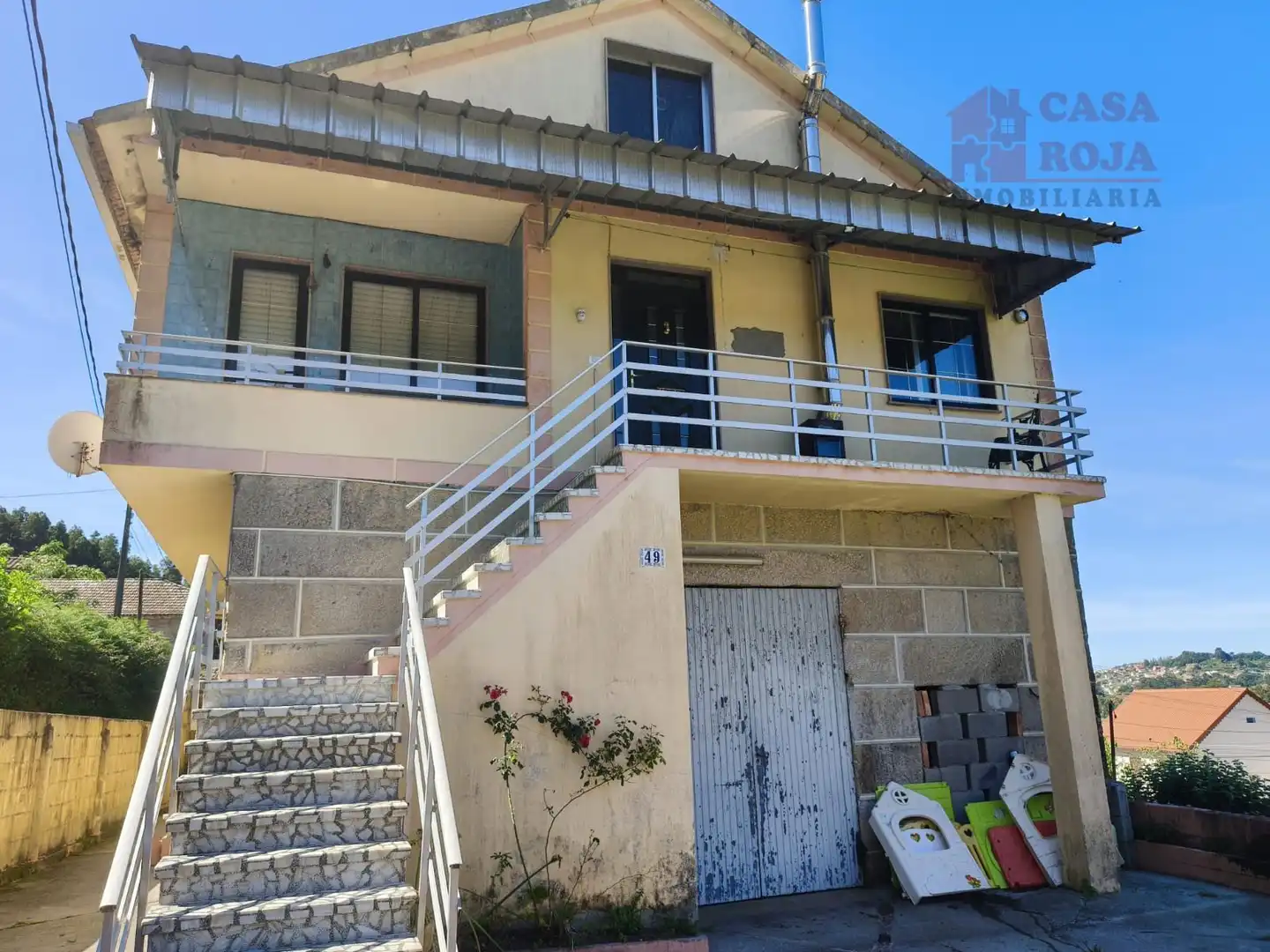 Vista exterior de Casa o chalet en venta en Moaña con Calefacción, Terraza y Amueblado