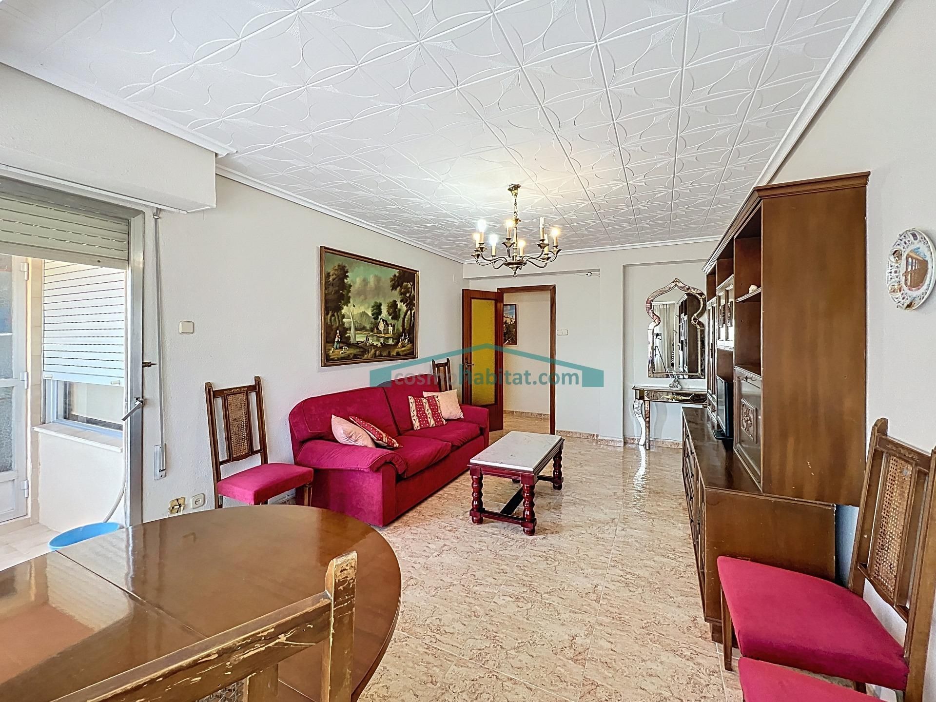 Living room of Flat to rent in Bonrepòs i Mirambell  with Air Conditioner