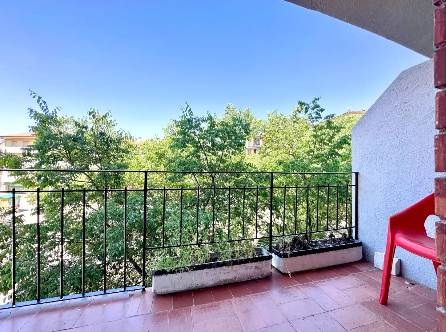 Terrasse von Wohnung zum Verkauf in Torelló mit Heizung, Terrasse und Ofen