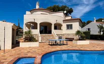 Exterior view of House or chalet for sale in L'Ametlla de Mar   with Air Conditioner, Terrace and Swimming Pool