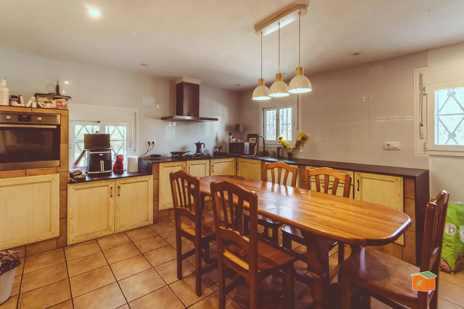 Kitchen of Houses for sale in Roquetes  with Air Conditioner, Parquet flooring and Swimming Pool
