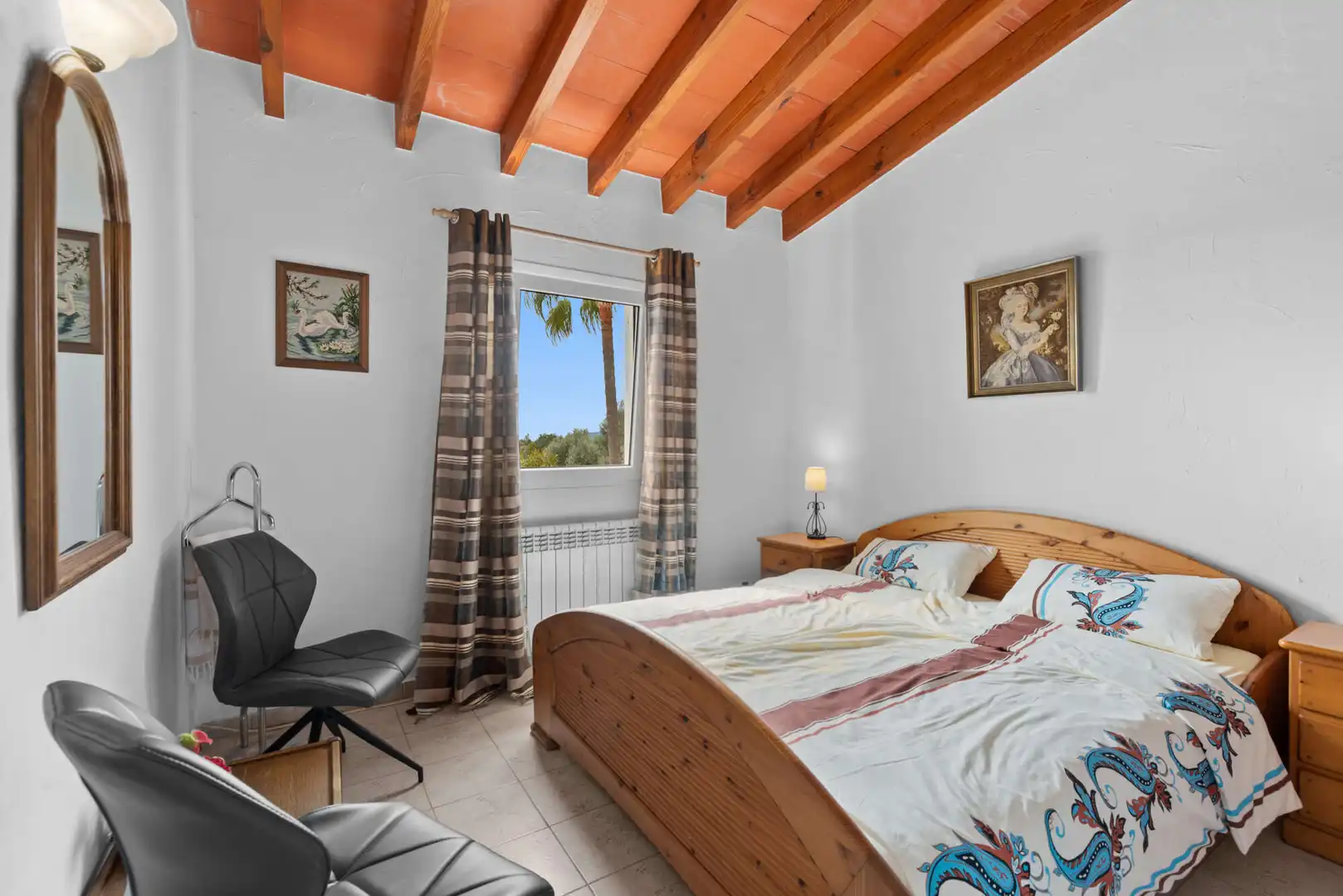 Schlafzimmer von Country house zum Verkauf in Manacor mit Klimaanlage, Heizung und Terrasse