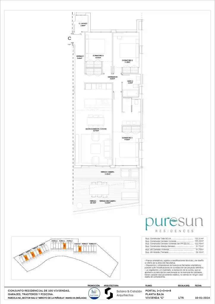 Planta baja en venta en Manilva con Aire acondicionado, Terraza y Trastero