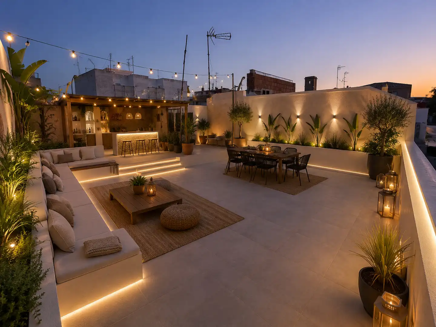 Terraza de Casa adosada en venta en Cartagena con Terraza, Trastero y Alarma