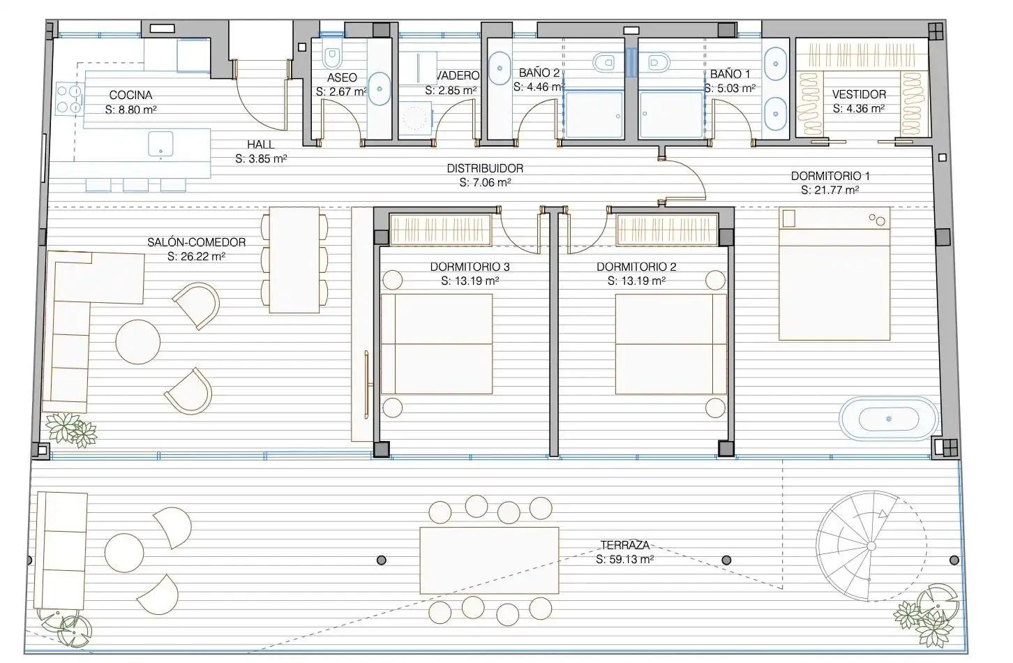 Penthouse mit Pool zum Verkauf in El Higuerón, imagen 16